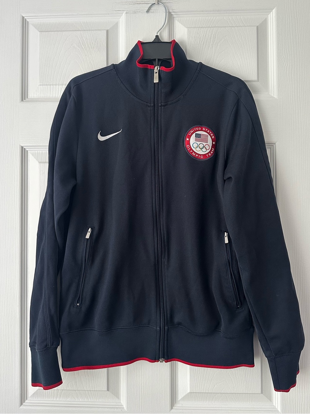 Nike United States Olympic / Paralympic Team Zip-Up Track Jacket in dark navy M